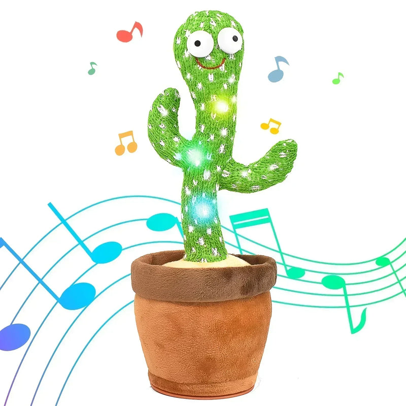 Dancing and Talking Cactus Toy Sunshine Cactus Children's Electronic Plush Toy with 120 Songs Children's Birthday Gifts