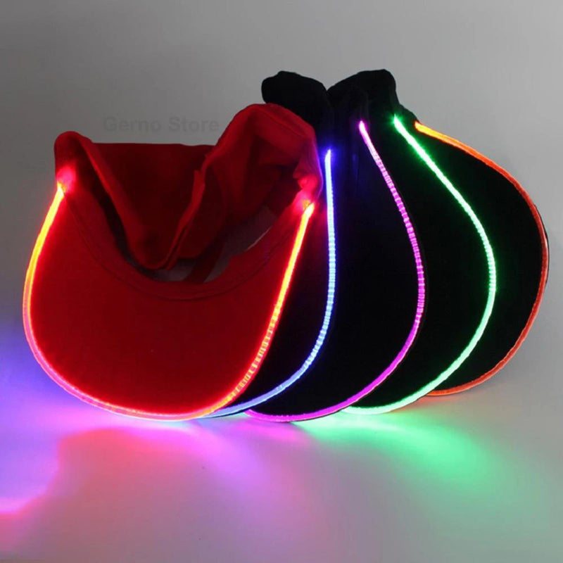 Adjustable Fashion Flashing Baseball Cap Adjustable Led Light Hip-Hop Luminous Hat Kty Bar Party Sporting Night Illumination Cap